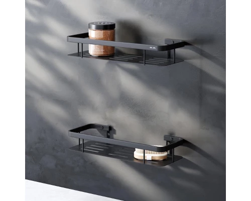 Полка Am.Pm Sense L, 2 яруса, черная матовая, A7453222