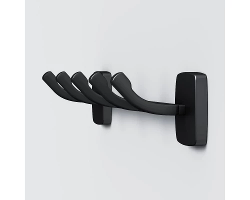 Набор крючков Am.Pm Gem для полотенец, 5 штук, черный матовый, A9035922