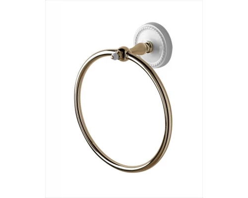 Полотенцедержатель кольцо Devon&Devon Dorothy DOR407OT, 24.7 см, светлое золото