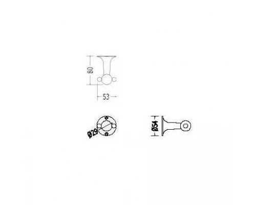 Вешалка Devon&Devon NewYork NY113CR, хром