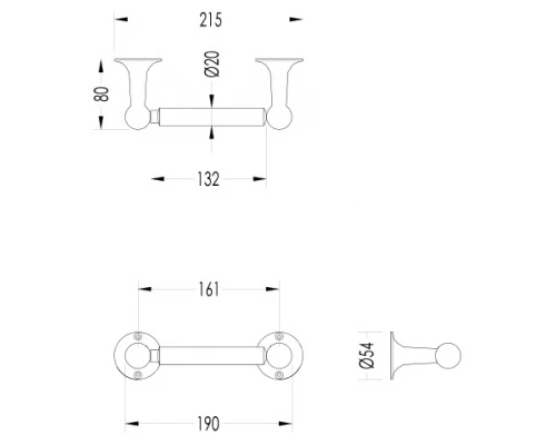 Бумагодержатель Devon&Devon NewYork NY111CR, хром
