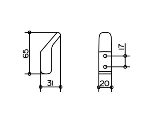 Крючок для полотенца Keuco Collection Moll 12715 010000