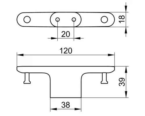 Крючок двойной Keuco Edition 400, 12 см, хром, 11515010000