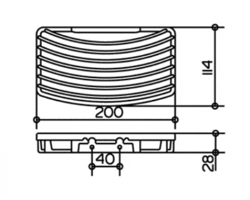 Корзина для губки Keuco 24942 010000 20x11.4x2.8 см
