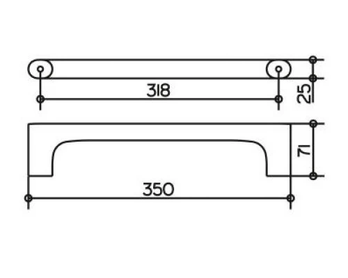 Поручень Keuco Edition 400 11507 010000 35 см