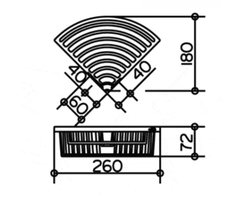Корзина для губки Keuco 24944 010100 26x18x7.2 см угловая