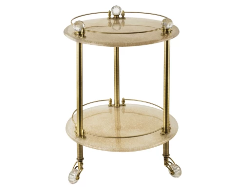 Столик на колесиках Migliore.CRistalia 16786 - бронза
