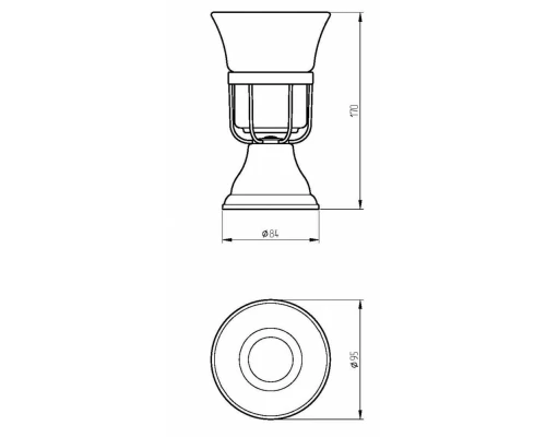 Стакан настольный Migliore Provance 17644, цвет бронза
