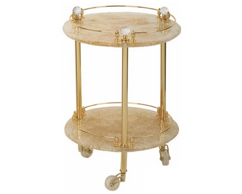 Столик на колесиках Migliore.CRistalia 16850 - золото