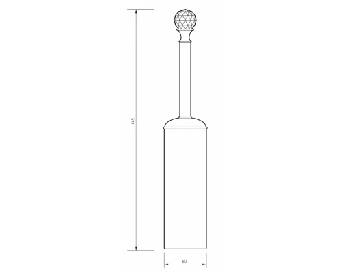 Ершик напольный Migliore Amerida 16597 золото