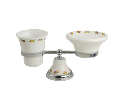 Стакан и мыльница настольные Migliore Provance 17677, цвет хром