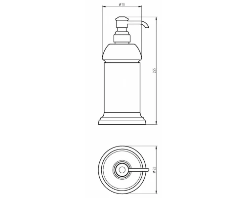 Дозатор жидкого мыла Migliore Mirella 17235, хром