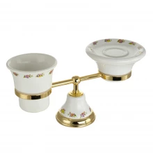 Стакан и мыльница настольные Migliore Provance 17712, цвет золото