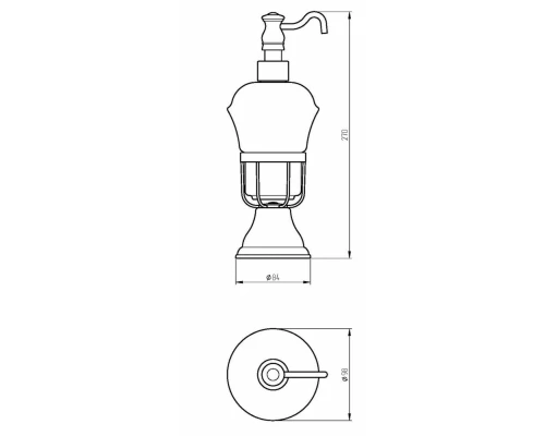 Дозатор жидкого мыла Migliore Provance 17654 настольный, цвет хром