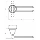 Полотенцедержатель двойной поворотный Migliore Provance 17634, цвет бронза