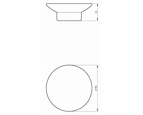 Мыльница Migliore, белая керамика, 27670