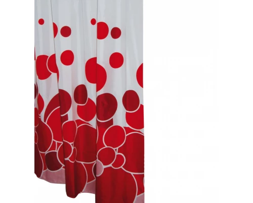 Штора для ванной комнаты Ridder Kani, Aqm 180 x 200 см, красный, 403076