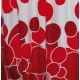 Штора для ванной комнаты Ridder Kani, Aqm 180 x 200 см, красный, 403076