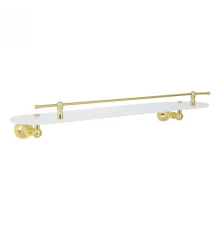 Полка с галереей Veragio Gialetta VR.GIL-6411.DO, 60 см, матовое стекло/золото