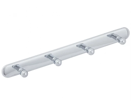 Планка с 4-мя крючками Veragio Gialetta VR.GIL-6437.CR, 31,5 см, хром