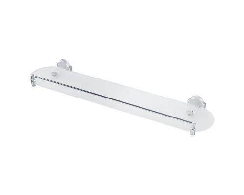 Полка стеклянная с ограничителем 60 см. Veragio Bonjour, хром VR.BNR-7811.CR