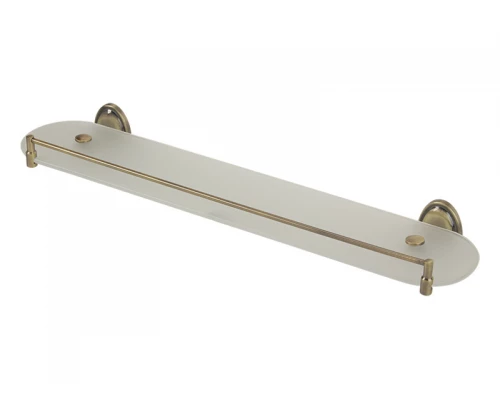 Полка стеклянная с ограничителем 60 см. Veragio Bonjour, хром VR.BNR-7811.CR