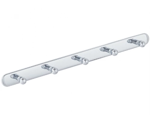 Планка с 5-ю крючками Veragio Gialetta VR.GIL-6438.CR, 40 см, хром