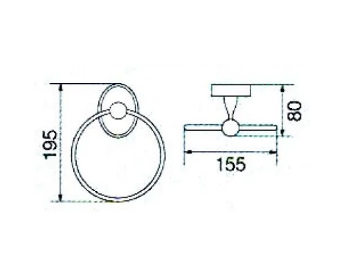 Кольцо Veragio Stanford, хром VR.BNR-7823.CR