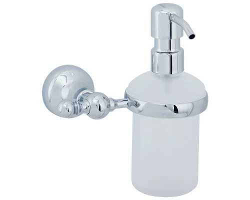 Дозатор жидкого мыла настенный Veragio Gialetta VR.GIL-6470.CR, матовое стекло/хром