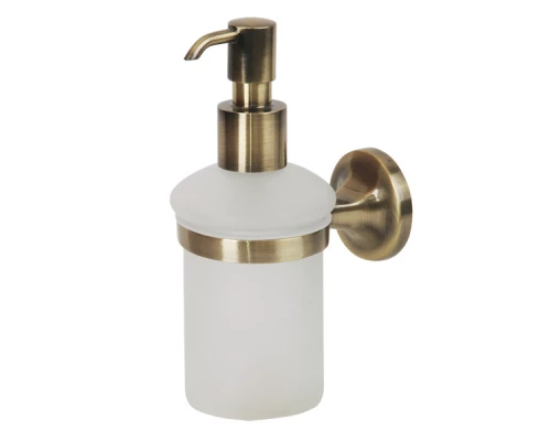 Дозатор жидкого мыла настенный Veragio Oscar OSC-5270.BR, бронза/матовое стекло