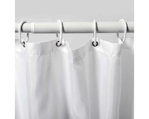 Штора для ванной WasserKraft Vils, 180 x 200 см, навесная, цвет белый, SC-10201