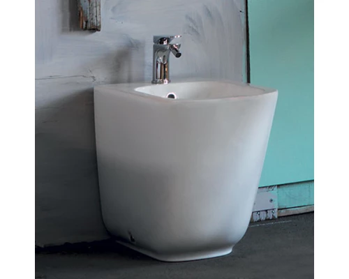 Биде напольное Kerasan Tribeca c креплением WB5N, цвет белый матовый, 512030