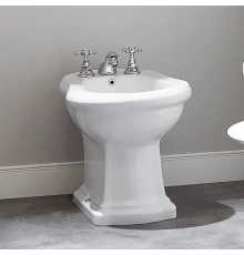 Биде напольное Kerasan Retro 3 отверстия под смеситель, цвет белый, 102001*3