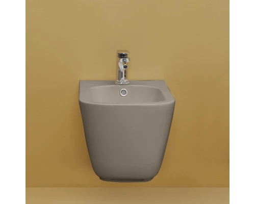 Биде подвесное Kerasan Tribeca c креплением WB9N, цвет nocciola фундук, 512581