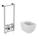 Инсталляция Ideal Standard Prosys с биде Tesi, D386801, комплект
