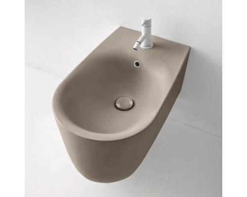 Биде подвесное Kerasan Nolita с креплениями WB9N, цвет Nocciola mat фундук матовый, 532581*1