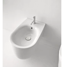 Биде Kerasan Nolita подвесное, 55 х 35 см, c креплением WB9N, белый глянцевый, 532501