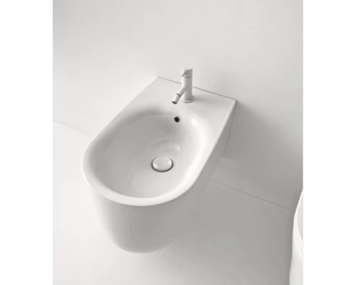 Биде Kerasan Nolita подвесное, 55 х 35 см, c креплением WB9N, белый глянцевый, 532501