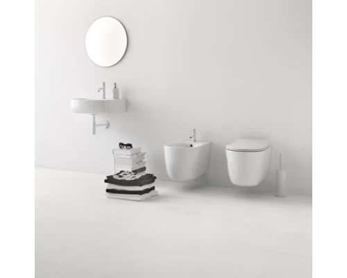 Биде Kerasan Nolita подвесное, 55 х 35 см, c креплением WB9N, белый глянцевый, 532501