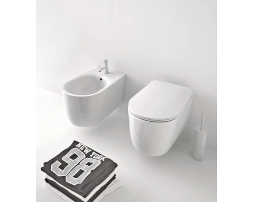 Биде Kerasan Nolita подвесное, 55 х 35 см, c креплением WB9N, белый глянцевый, 532501