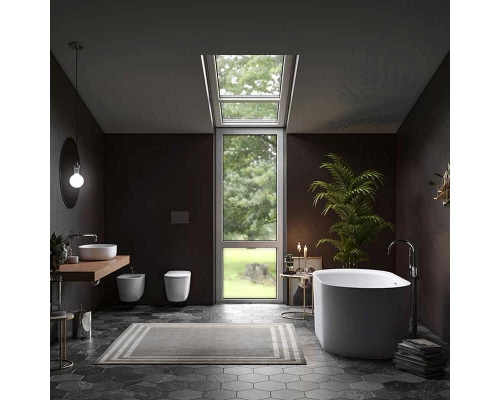 Биде Kerasan Nolita подвесное, 55 х 35 см, c креплением WB9N, белый глянцевый, 532501