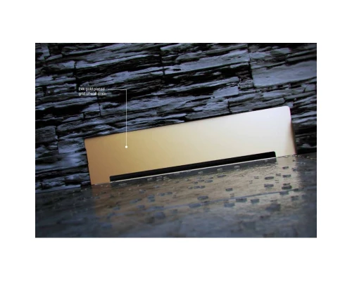 Душевой лоток Pestan Confluo Premium Wall Drain Gold пристенный, золото 13100061