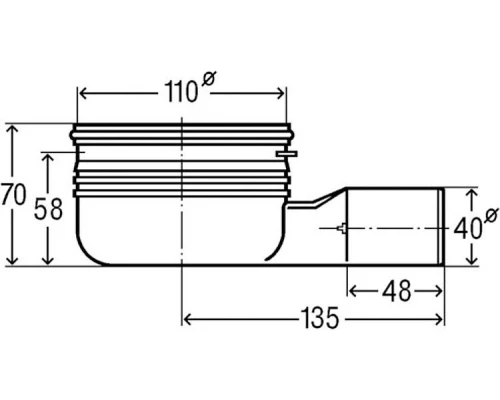 Дренажный канал VIEGA Advantix Basic 753214, 13х80х3,5 под плитку