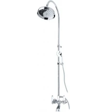 Душевая система Cezares FIRST-CVD-01-Bi, хром, ручки белые