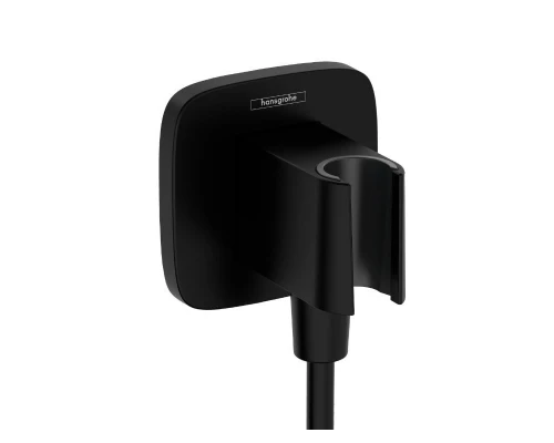 Шланговое подключение Hansgrohe Fixfit Q с держателем, черный матовый, 26887670