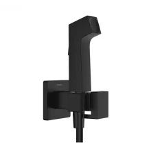 Гигиенический душ Hansgrohe Bidette E 1jet, с держателем и шлангом, черный матовый, 29233670