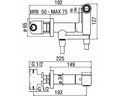 Гигиенический душ Nobili, со смесителем, цвет хром, AV00600CR