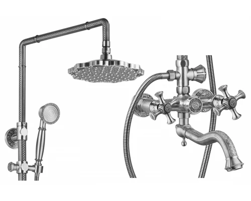 Душевая система Zorg Antic A 7002DS-SL, цвет серебро