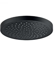 Верхний душ Nobili с шарнирным соединением, 20 см, 1 режим струи, цвет черный матовый, AD139/10CBM