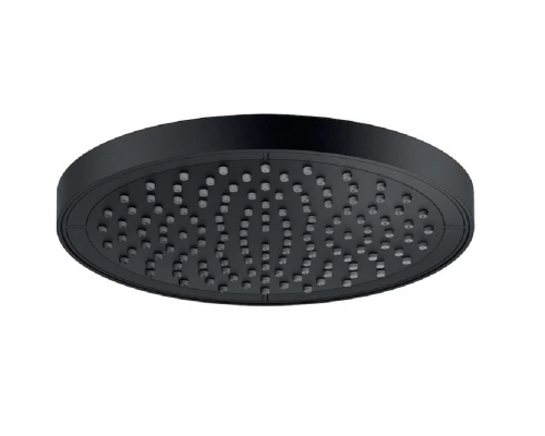 Верхний душ Nobili с шарнирным соединением, 20 см, 1 режим струи, цвет черный матовый, AD139/10CBM